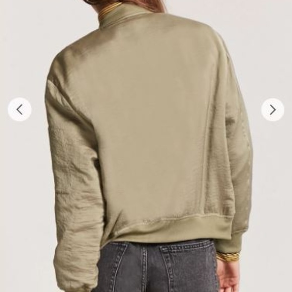 Satin Bomber Jacket - Picture 3 of 8